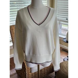 RXL Ralph Lauren Wool Blend Cricket Cream Golf Sweater Size S NWT Preppy